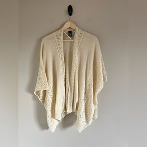 Boho Vince Camuto Cream Women's Sweater Shaw‎ One size kimono